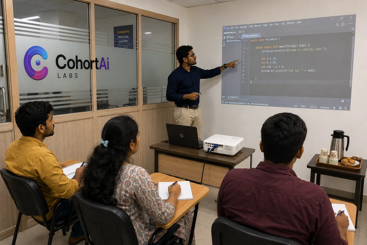 Illustrative instructor-led Java classroom